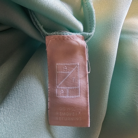 LAPOINTE Womens Satin Halter Maxi Gown, Seafoam Green Blue, Size 8, Retail $1490 - Picture 13 of 15